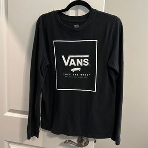 Vans Black Long Sleeve Womens T-Shirt